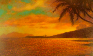 "Diamond Head" — painting by Dennis Morton
