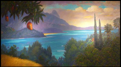 "Rabbit Island" — painting by Dennis Morton
