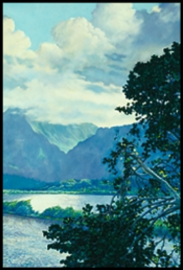 "Pali Gap" — painting by Dennis Morton