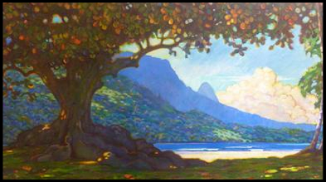 "Kaneohe Bay" — painting by Dennis Morton