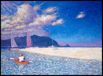 Sandbar — painting by Dennis Morton